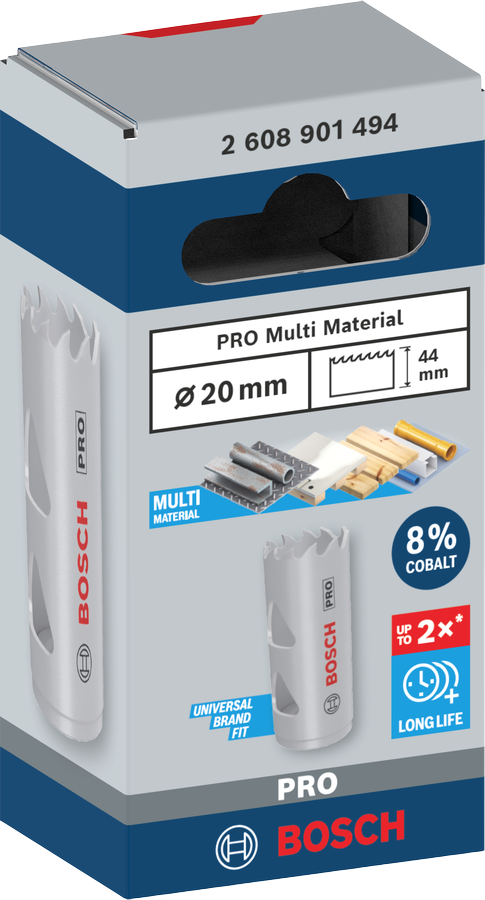 Bosch PRO Multi Material Lochsäge, 14 mm, mit Gewinde