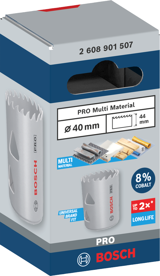 Bosch PRO Multi Material Lochsäge, 14 mm, mit Gewinde