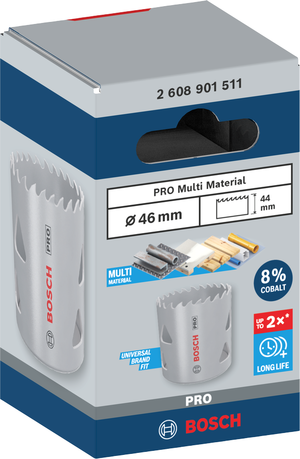 Bosch PRO Multi Material Lochsäge, 14 mm, mit Gewinde