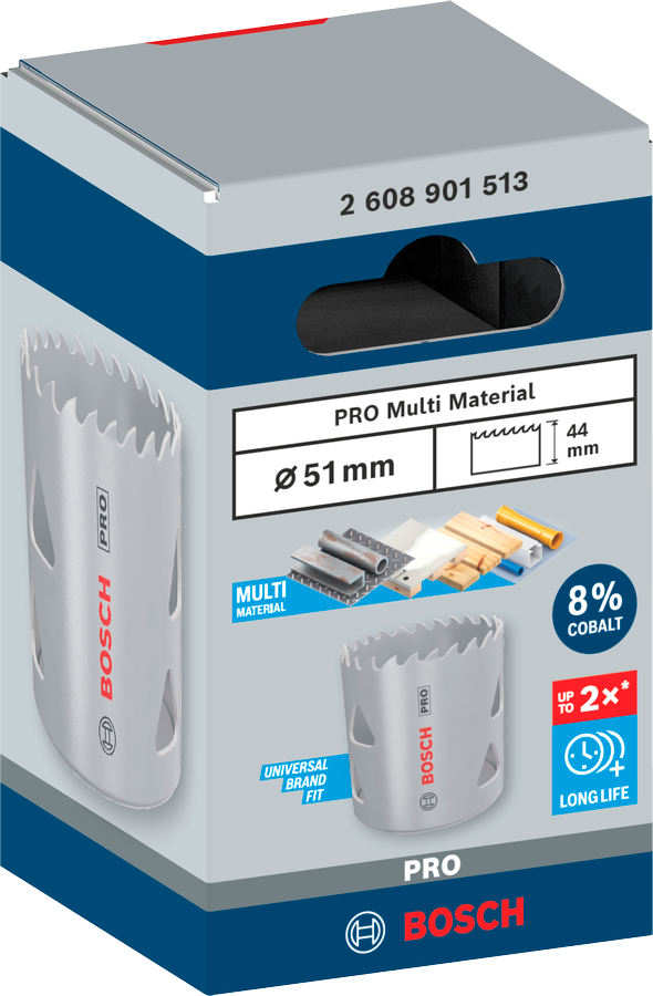 Bosch PRO Multi Material Lochsäge, 14 mm, mit Gewinde