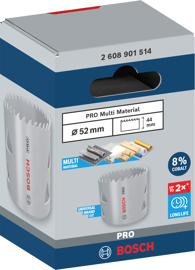 Bosch PRO Multi Material Lochsäge, 14 mm, mit Gewinde