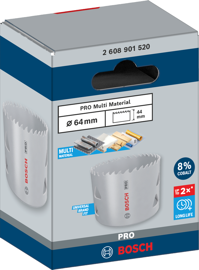 Bosch PRO Multi Material Lochsäge, 14 mm, mit Gewinde