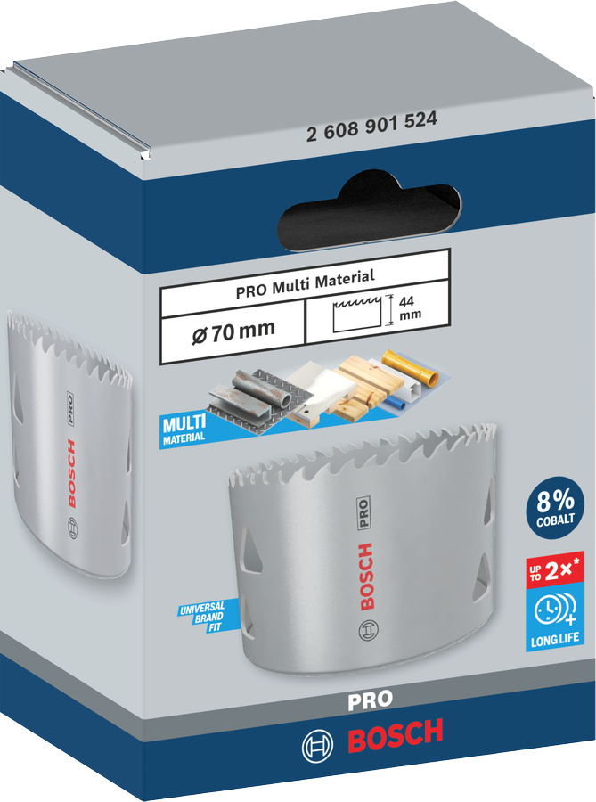 Bosch PRO Multi Material Lochsäge, 14 mm, mit Gewinde