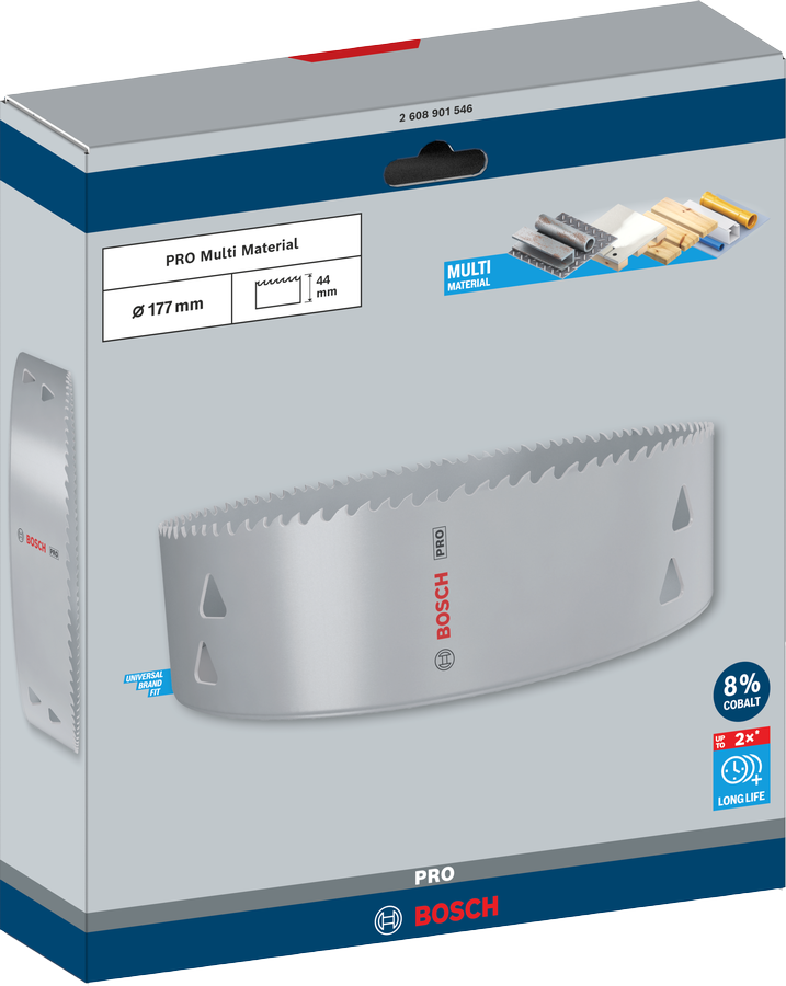 Bosch PRO Multi Material Lochsäge, 14 mm, mit Gewinde
