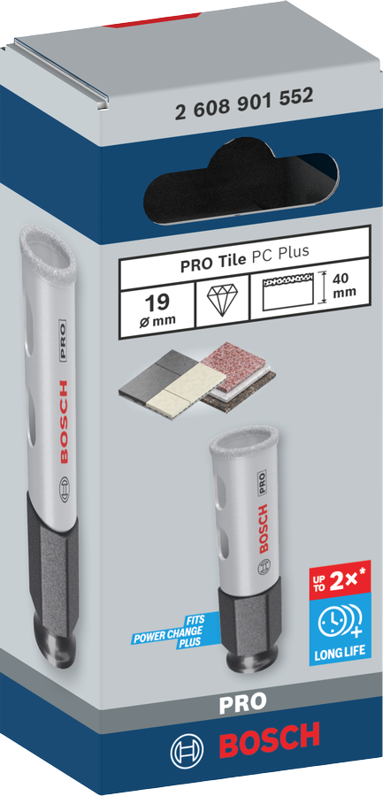 Bosch PRO Tile PC Plus Lochsäge, 19 mm, HS