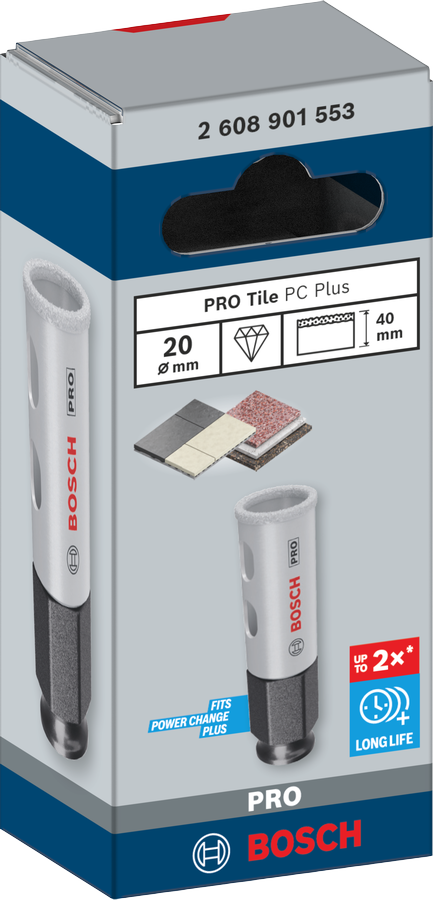 Bosch PRO Tile PC Plus Lochsäge, 19 mm, HS