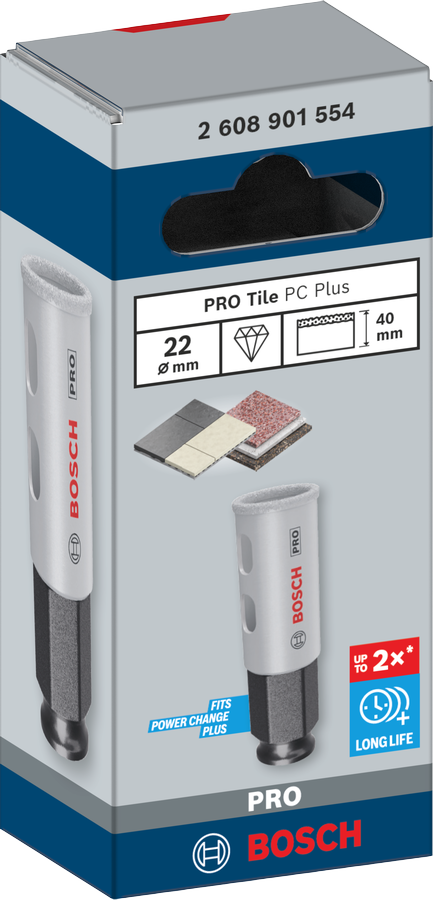 Bosch PRO Tile PC Plus Lochsäge, 19 mm, HS