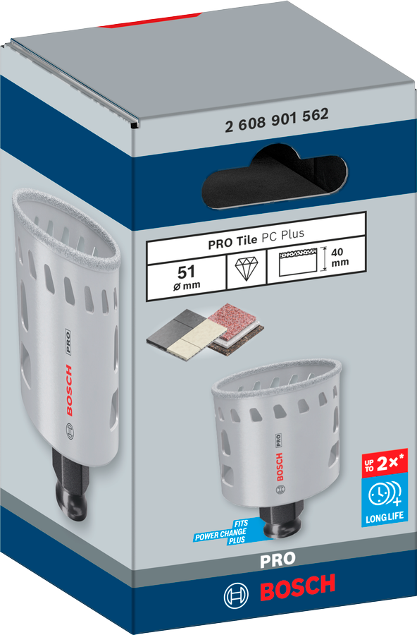 Bosch PRO Tile PC Plus Lochsäge, 19 mm, HS