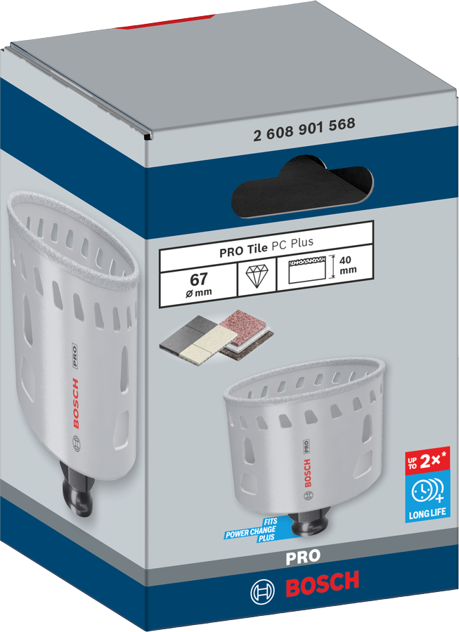 Bosch PRO Tile PC Plus Lochsäge, 19 mm, HS