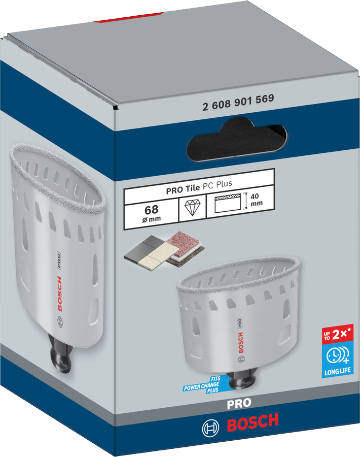 Bosch PRO Tile PC Plus Lochsäge, 19 mm, HS
