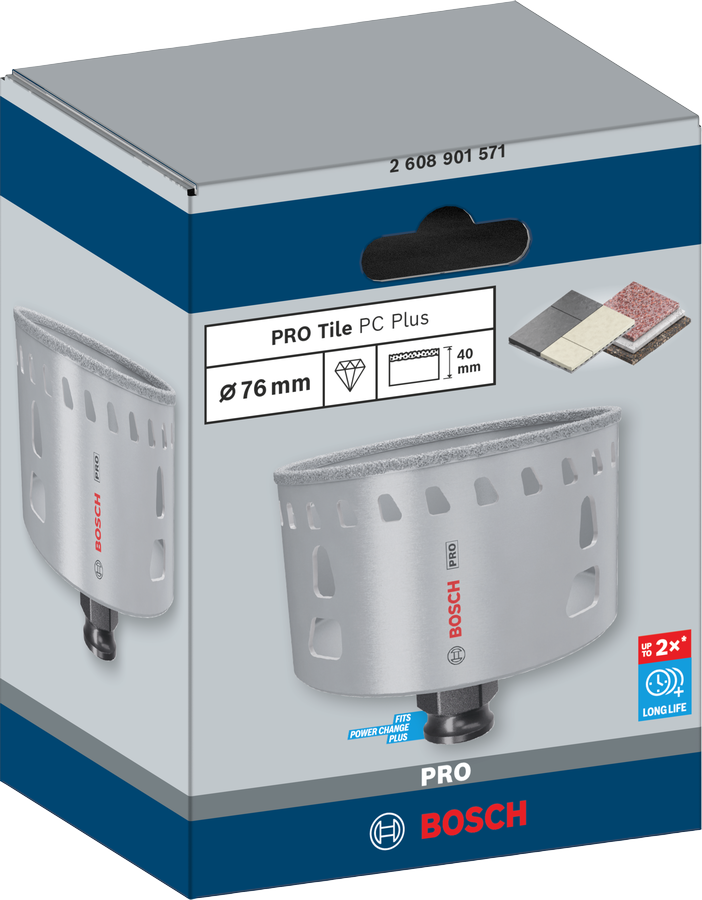 Bosch PRO Tile PC Plus Lochsäge, 19 mm, HS