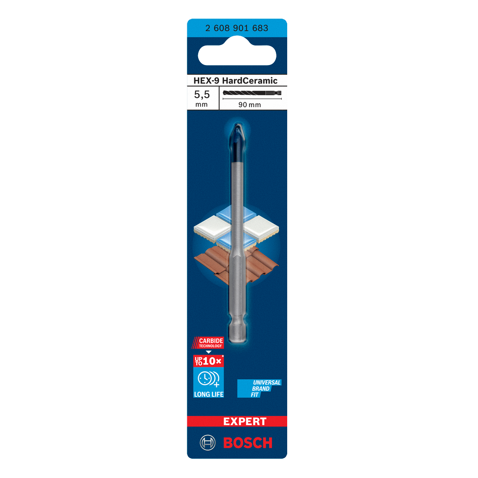 Bosch EXPERT HEX-9 Hard Ceramic Bohrer