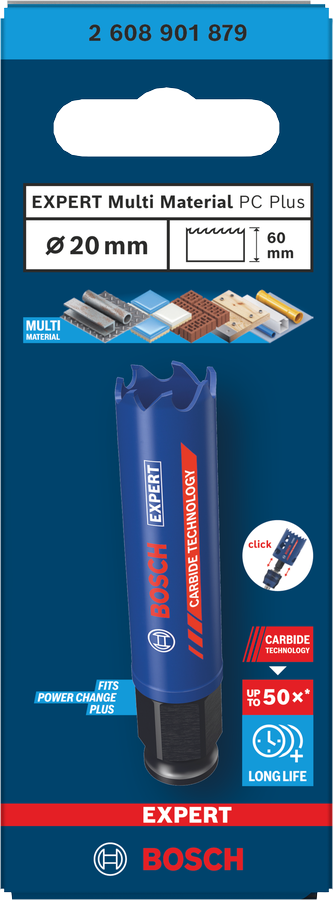 Bosch EXPERT Multi Material Lochsäge, 20x60 mm
