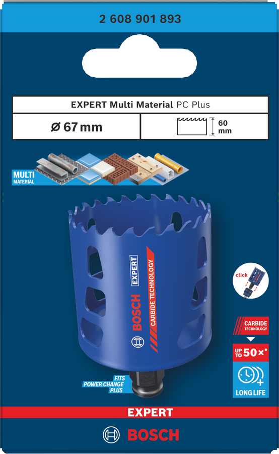 Bosch EXPERT Multi Material Lochsäge, 20x60 mm