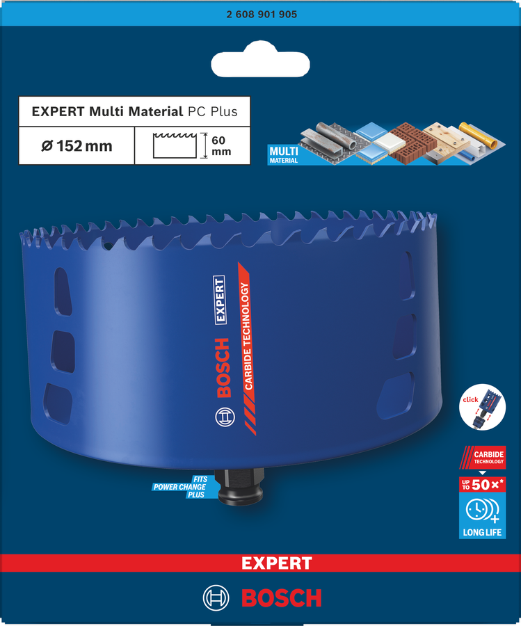 Bosch EXPERT Multi Material Lochsäge, 20x60 mm