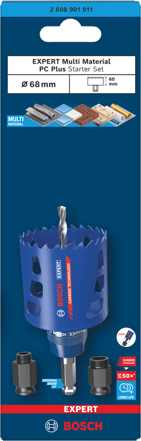 Bosch EXPERT Multi Material Lochsägen Starter-Set, 51x60 mm