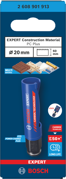 Bosch EXPERT Construction Material Lochsäge, 19x60 mm