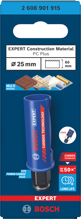 Bosch EXPERT Construction Material Lochsäge, 19x60 mm