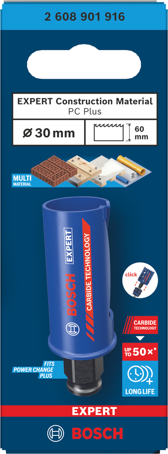 Bosch EXPERT Construction Material Lochsäge, 19x60 mm