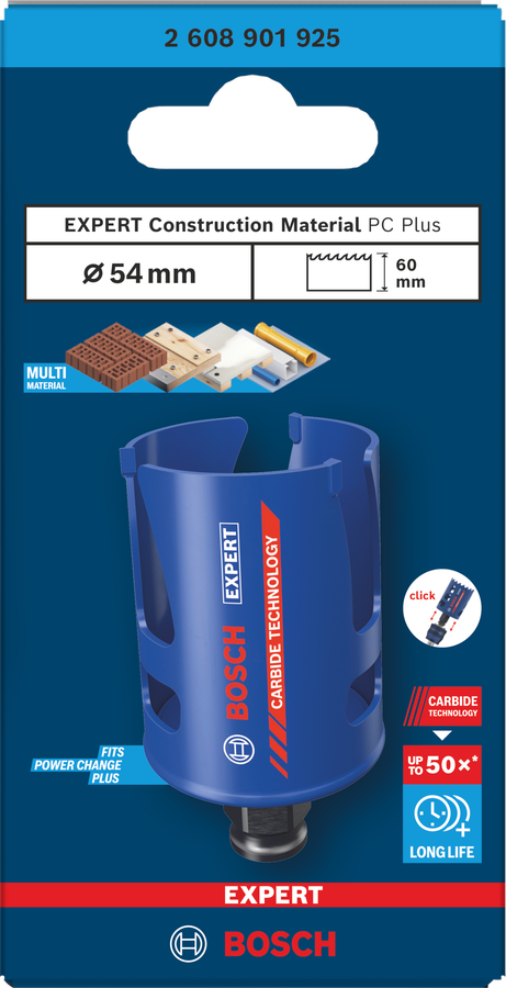 Bosch EXPERT Construction Material Lochsäge, 19x60 mm