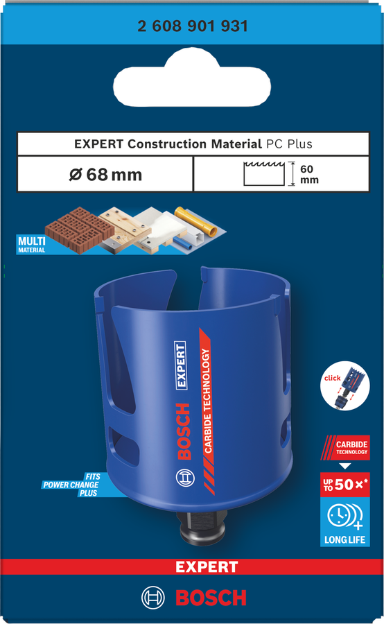 Bosch EXPERT Construction Material Lochsäge, 19x60 mm