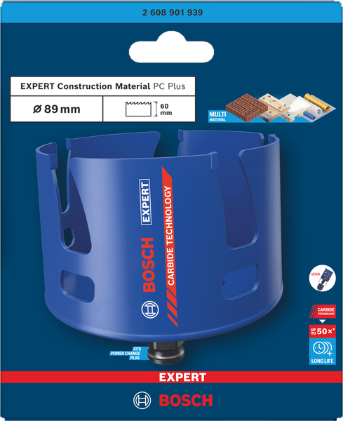 Bosch EXPERT Construction Material Lochsäge, 19x60 mm