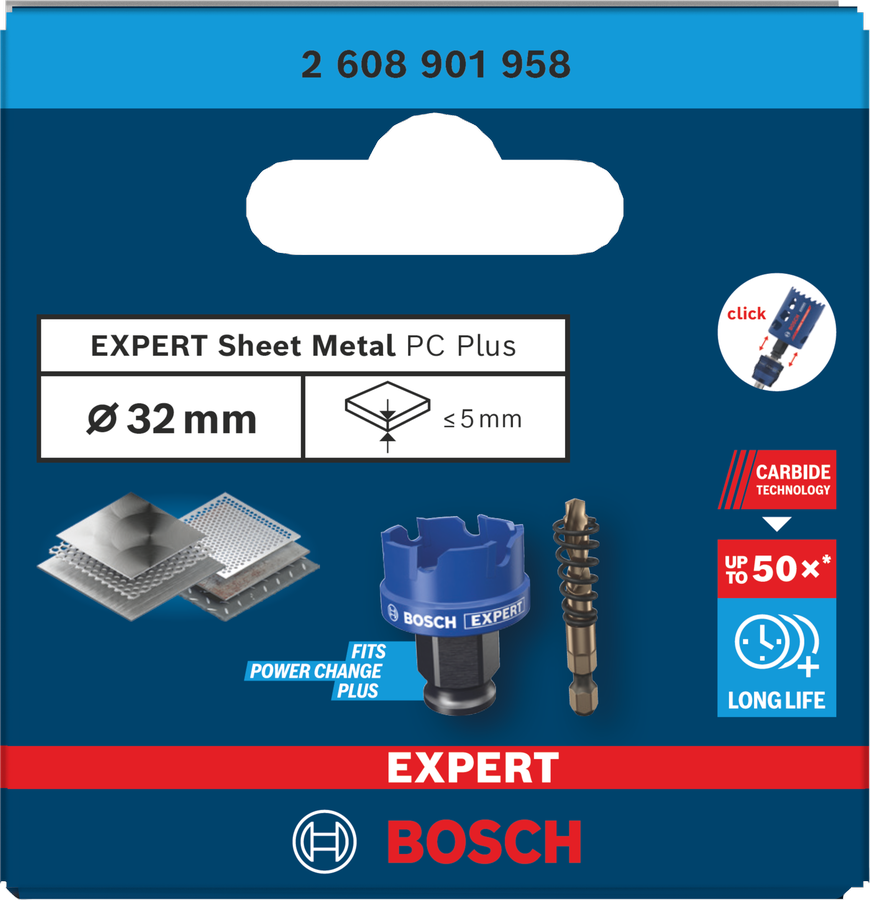 Bosch EXPERT Sheet Metal Lochsäge 20x5 mm
