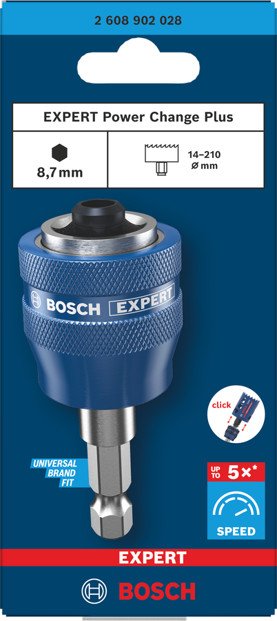 Bosch EXPERT Power Change Plus Aufsteckhalter, Sechskantschaft 8,7 mm