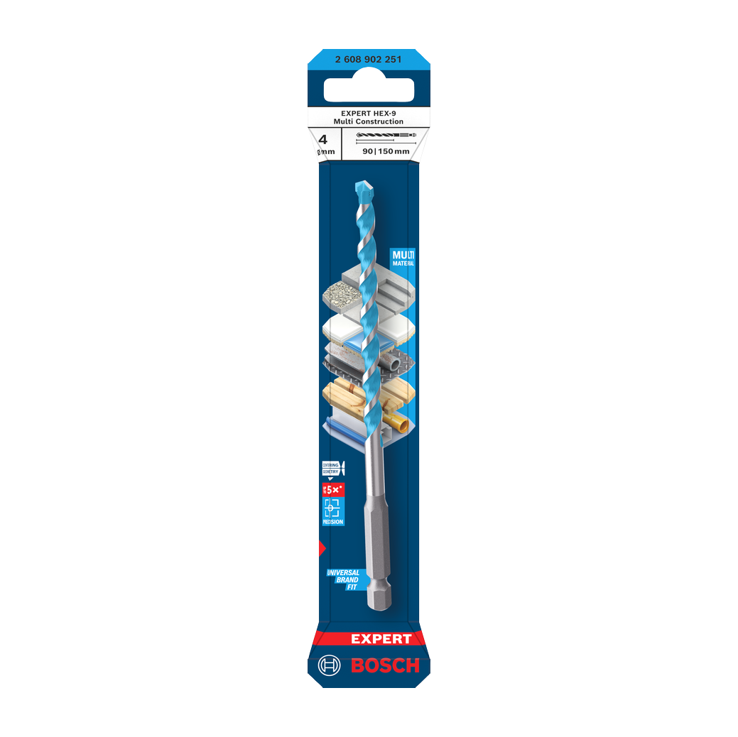 Bosch EXPERT HEX-9 Multi Construction Bohrer, 3x45x90 mm