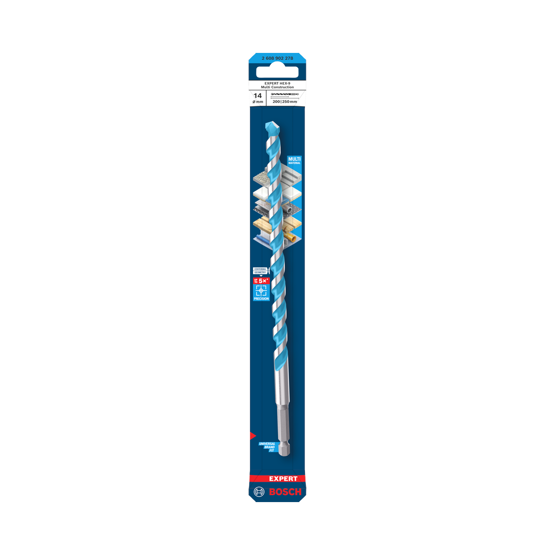 Bosch EXPERT HEX-9 Multi Construction Bohrer, 3x45x90 mm