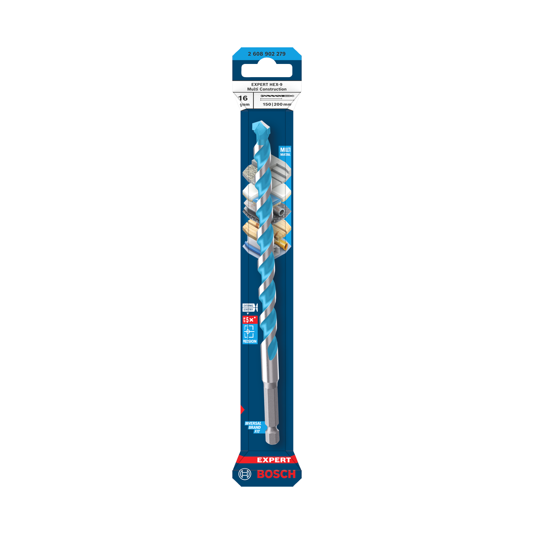 Bosch EXPERT HEX-9 Multi Construction Bohrer, 3x45x90 mm