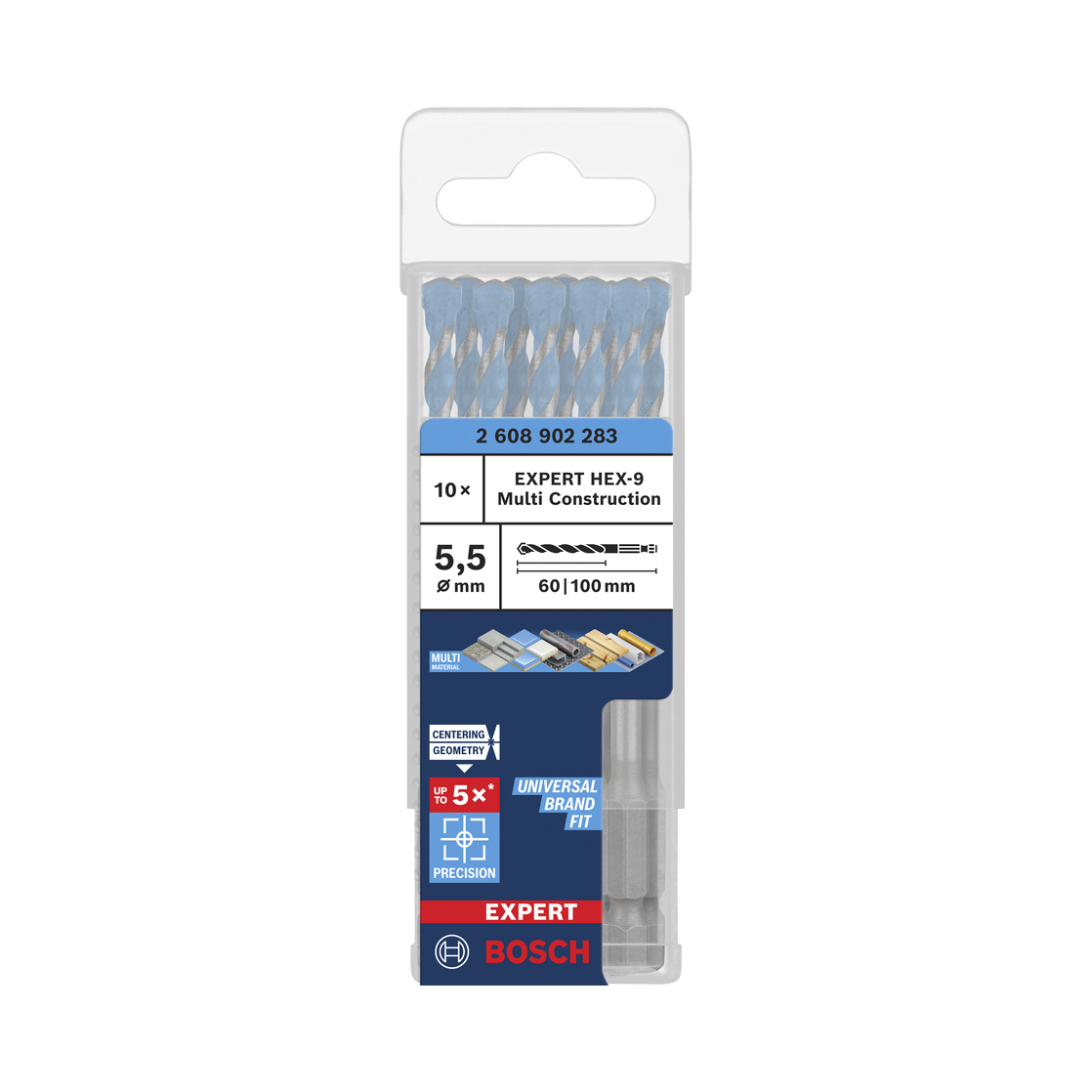 Bosch EXPERT HEX-9 Multi Construction Bohrer, 3x45x90 mm