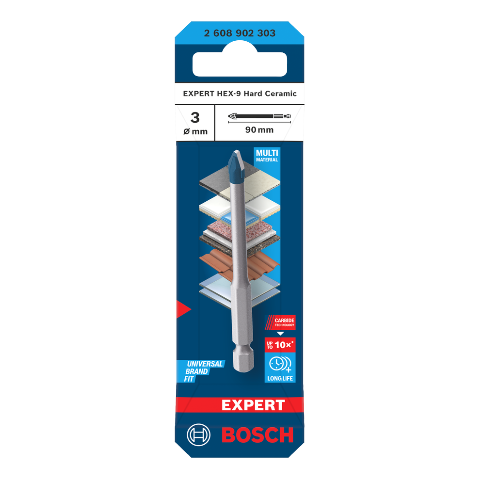 Bosch EXPERT HEX-9 Hard Ceramic Bohrer