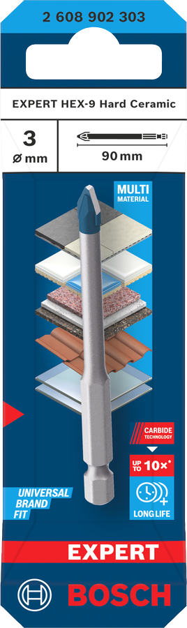 Bosch EXPERT HEX-9 Hard Ceramic Bohrer