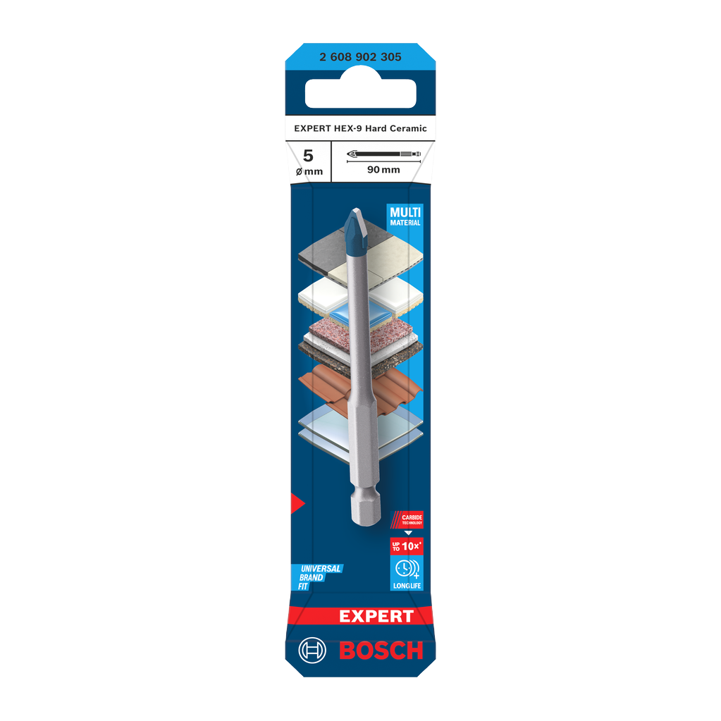 Bosch EXPERT HEX-9 Hard Ceramic Bohrer