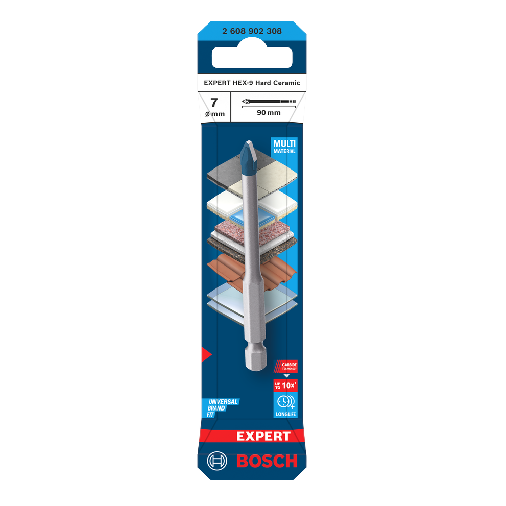 Bosch EXPERT HEX-9 Hard Ceramic Bohrer