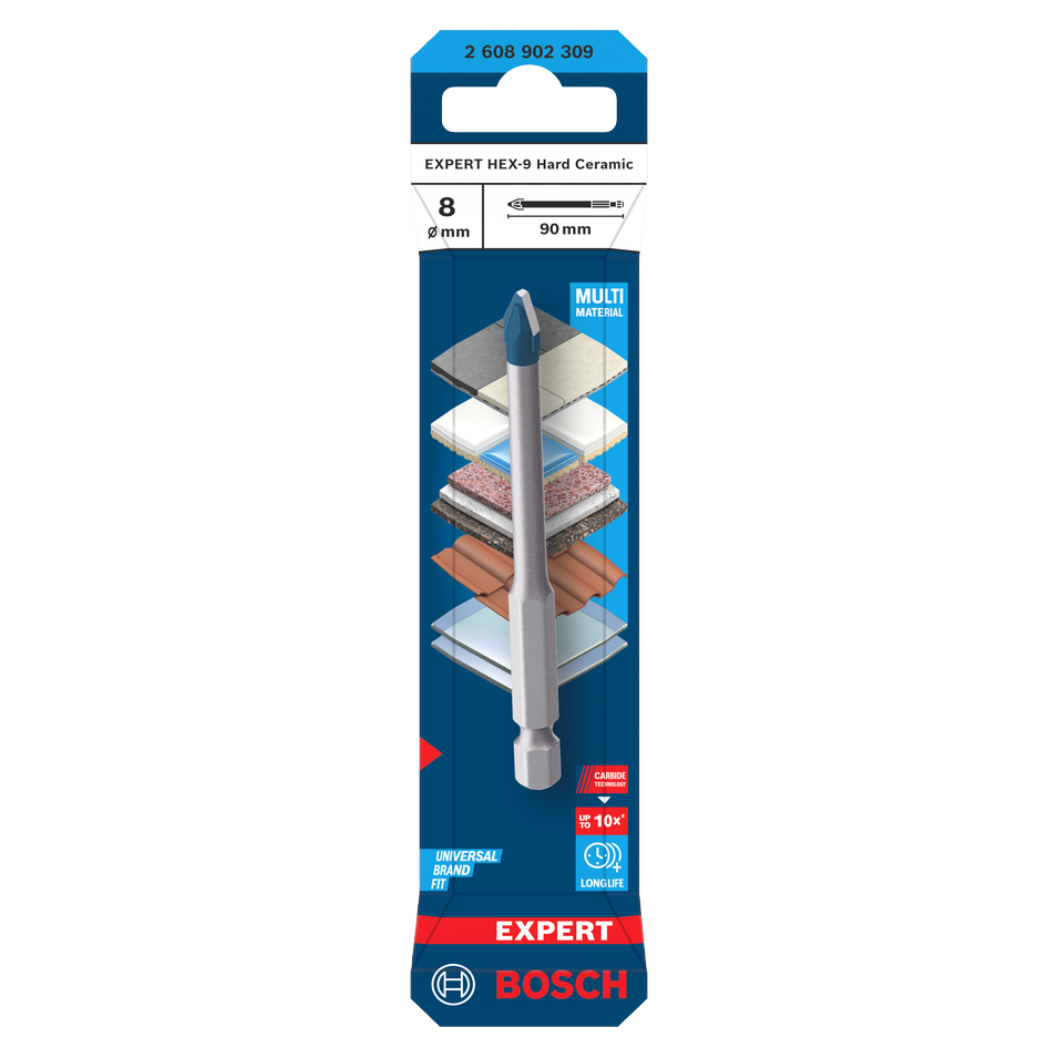 Bosch EXPERT HEX-9 Hard Ceramic Bohrer
