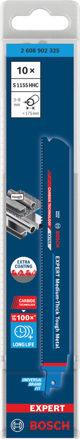 Bosch EXPERT Medium-Thick Tough Metal S1155HHC Säbelsägeblatt