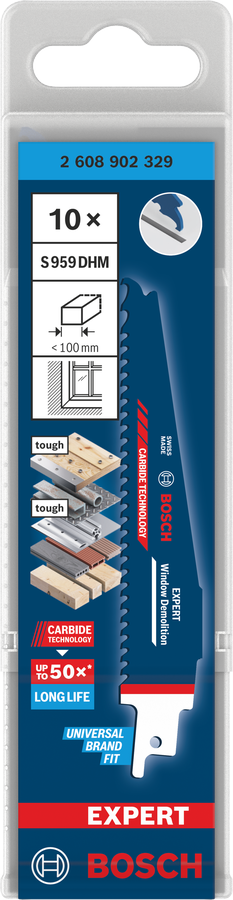 Bosch EXPERT Window Demolition S959DHM Säbelsägeblatt