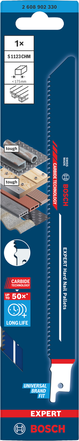 Bosch EXPERT Hard Nail Pallets S1123CHM Säbelsägeblatt