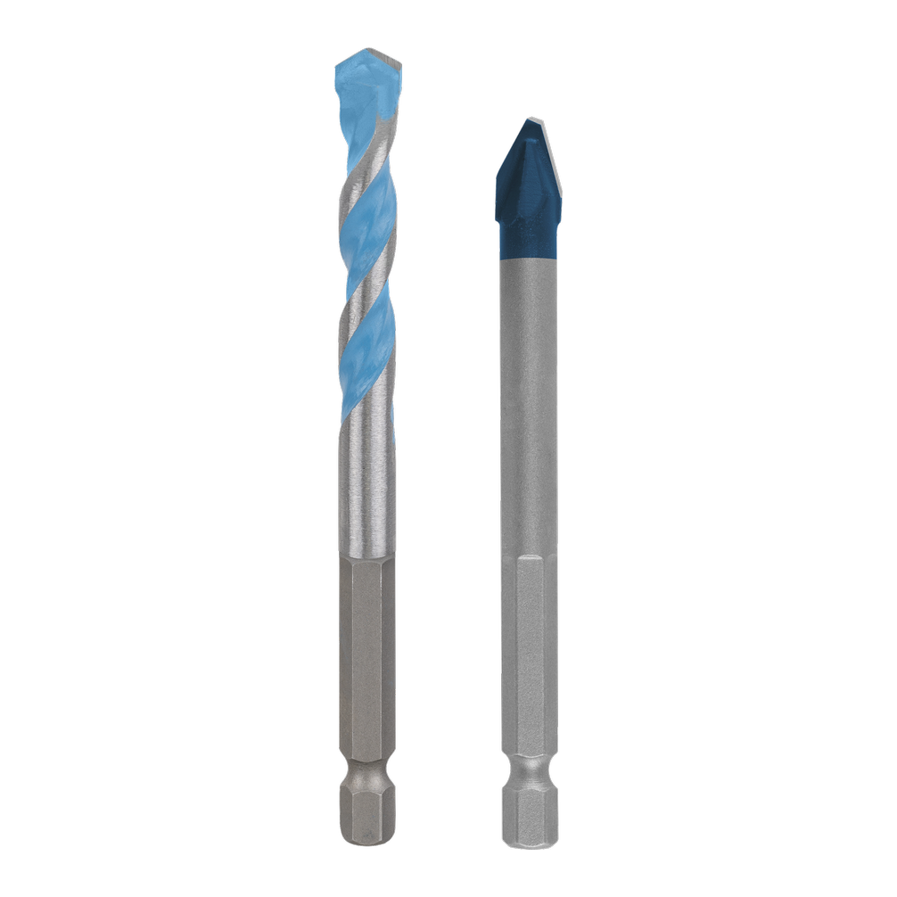 Bosch EXPERT HEX-9 Hard Ceramic + EXERT HEX-9 Multi Construction Bohrer Set, 8 mm, 2-tlg.
