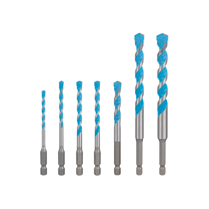 Bosch EXPERT HEX-9 Multi Construction Bohrer-Set, 4x90/5x100/6x100/6x100/8x100/10x150/12x150 mm, 7-tlg.