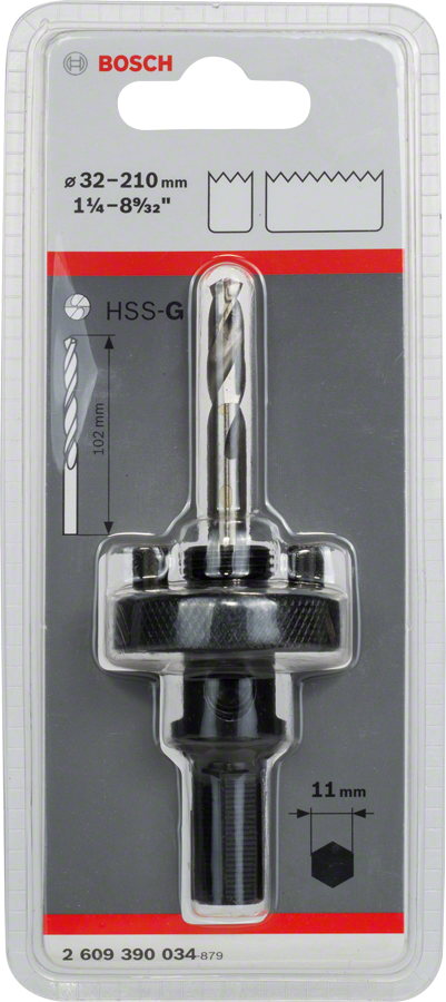 Bosch Sechskant-Steckdosenadapter für Lochsägen mit 32 bis 76 mm