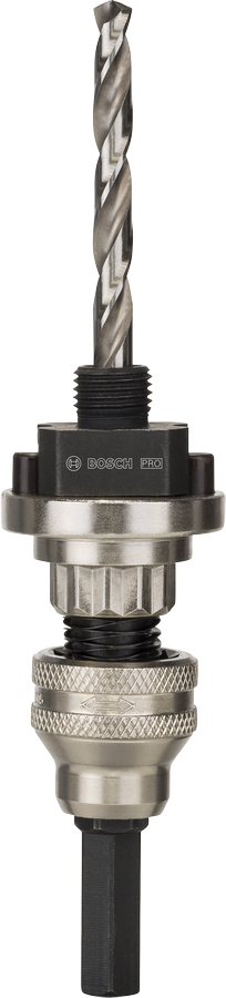 Bosch PRO Q-Lock Quick Change Halter, Sechskant-Aufnahme für Quick Change-System für Lochsägen, Sechskant 9,5 mm