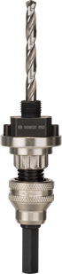Bosch PRO Q-Lock Quick Change Halter, Sechskant-Aufnahme für Quick Change-System für Lochsägen, Sechskant 9,5 mm