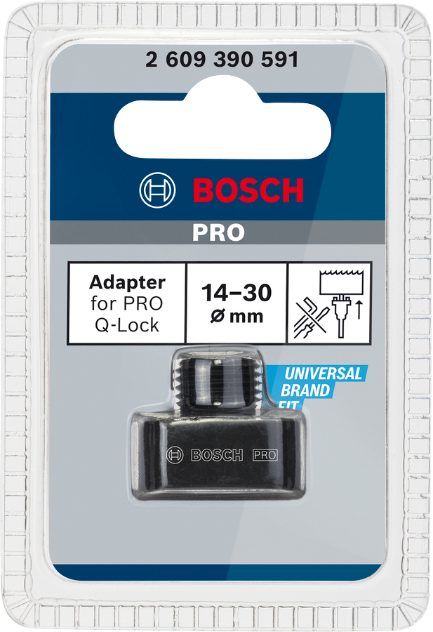 Bosch Adapter for PRO Q-Lock, Quick Change-System für Lochsägen 14–30 mm
