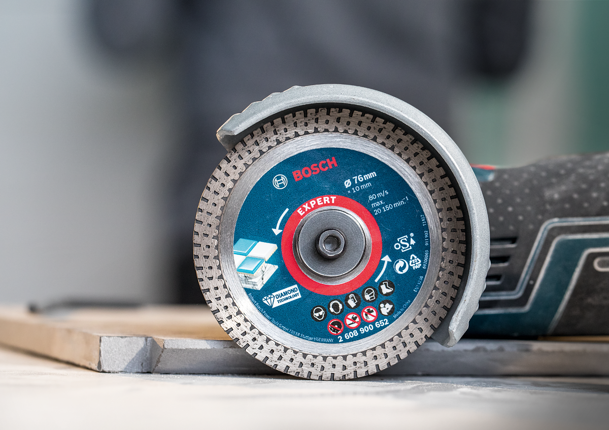 Bosch EXPERT Hard Ceramic Diamanttrennscheibe, 76 x 1.5 x 10 mm