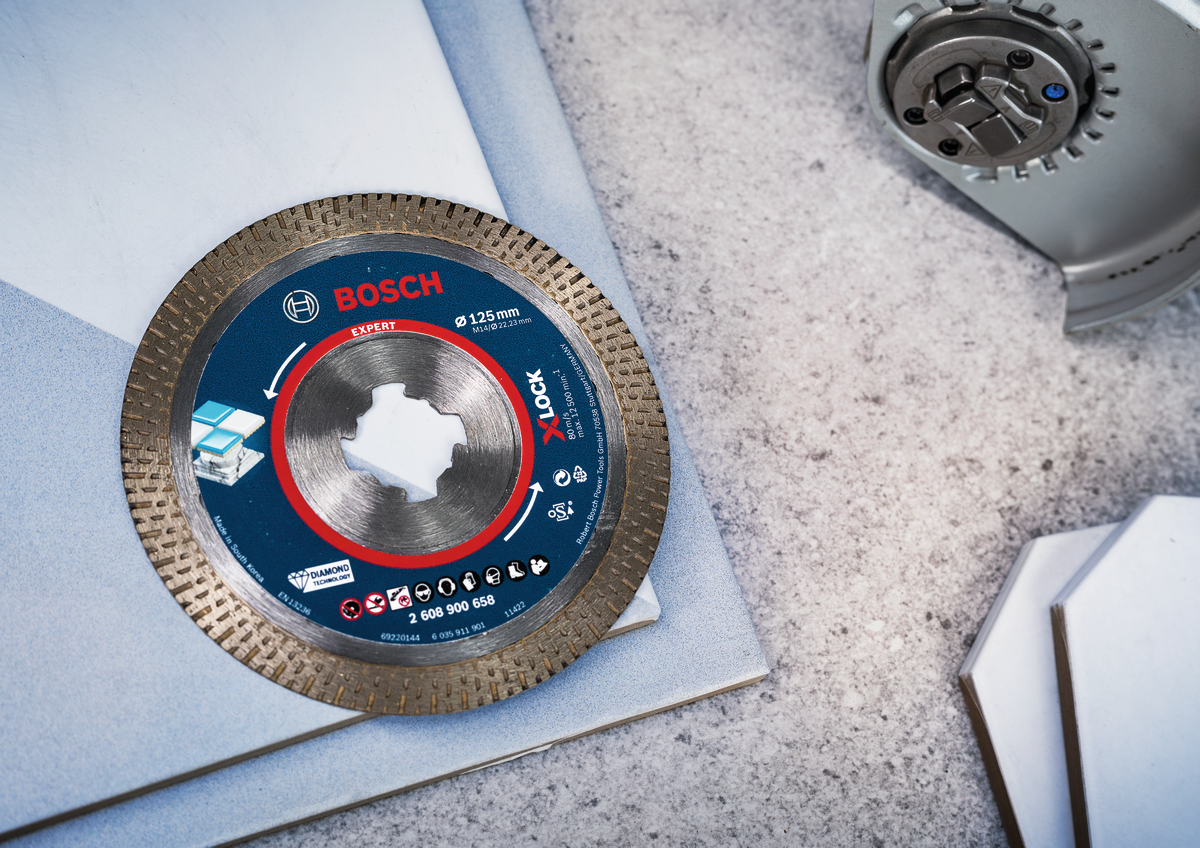 Bosch EXPERT Hard Ceramic Diamanttrennscheibe, X-LOCK, 85x22,23 mm