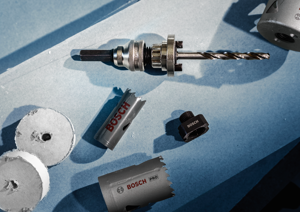 Bosch PRO Q-Lock Quick Change Halter, Sechskant-Aufnahme für Quick Change-System für Lochsägen, Sechskant 9,5 mm