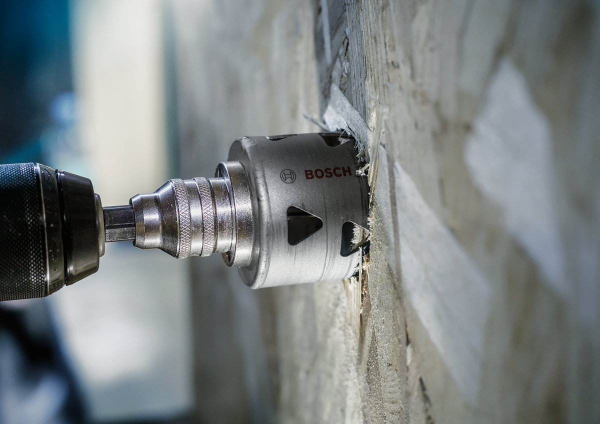 Bosch PRO Q-Lock Quick Change Halter, Sechskant-Aufnahme für Quick Change-System für Lochsägen, Sechskant 9,5 mm